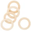 Best Sale ❤️ Loops & Threads® Wood Cabone Rings, 5ct. 🥰 -Nifty Sew Sales Store 10154187 2