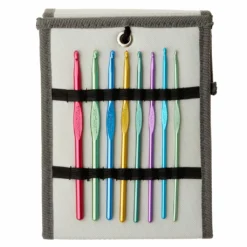 Cheapest 👍 Aluminum Crochet Hook Set in Carry Case by Loops & Threads® 🔔 -Nifty Sew Sales Store 10154323 31