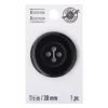 Top 10 🌟 1.5" Black Button by Loops & Threads™ ⌛ -Nifty Sew Sales Store 10159807 30