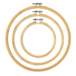 Coupon 💯 Loops & Threads™ Bamboo Hoop Set 🛒