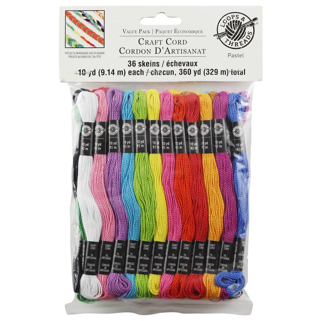 Best Pirce π Pastel Craft Cord by Loops & Threads™, 36ct. π 4 Best Pirce π Pastel Craft Cord by Loops & Threads™, 36ct. π - Image 2