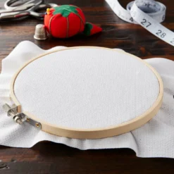 Best deal 🔔 Loops & Threads™ Aida Cloth Cross Stitch Fabric, 15" x 18", 18 Count ✨ -Nifty Sew Sales Store 10330929 20