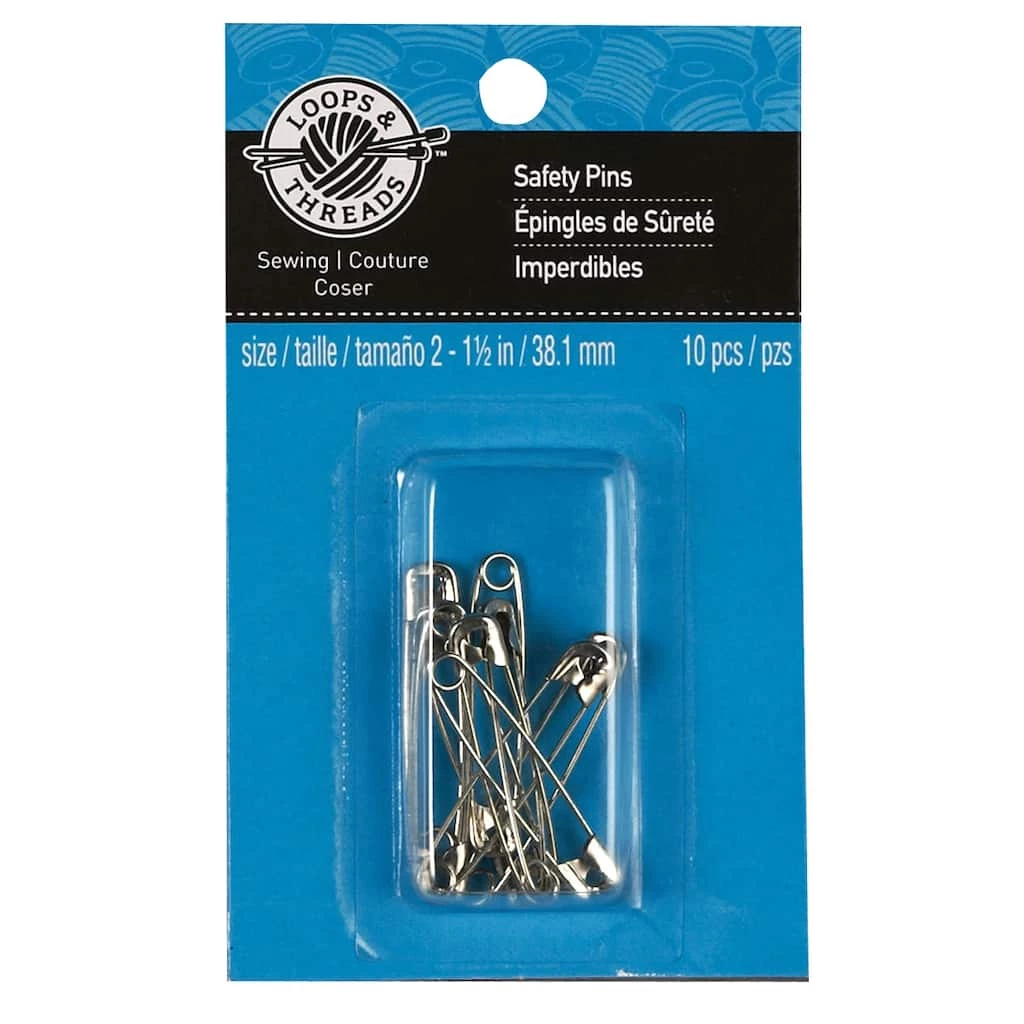 Brand new βοΈ Loops & Threads™ Safety Pins, 1 1/2" π 3 Brand new βοΈ Loops & Threads™ Safety Pins, 1 1/2" π