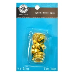 Deals 😍 12 Packs: 8 ct. (96 total) Gold Eyelets by Loops & Threads™ 🎉 -Nifty Sew Sales Store 10340574 1
