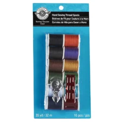 Brand new ⌛ Loops & Threads™ Hand Sewing Thread Spools, Dark Colors 👍