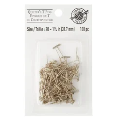 Coupon 🎉 Loops & Threads™ Quilter's T-Pins, 1 1/4" 🔥 -Nifty Sew Sales Store 10340865 30