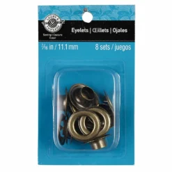 Cheap ❤️ 12 Packs: 8 ct. (96 total) 7/16" Antique Brass Eyelets by Loops & Threads™ 🤩 -Nifty Sew Sales Store 10354201