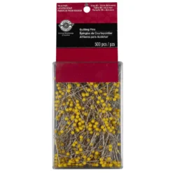 Best deal 🔔 12 Packs: 500 ct. (6,000 total) 1.75" Yellow Ball Quilting Pins by Loops & Threads™ 👍 -Nifty Sew Sales Store 10354316