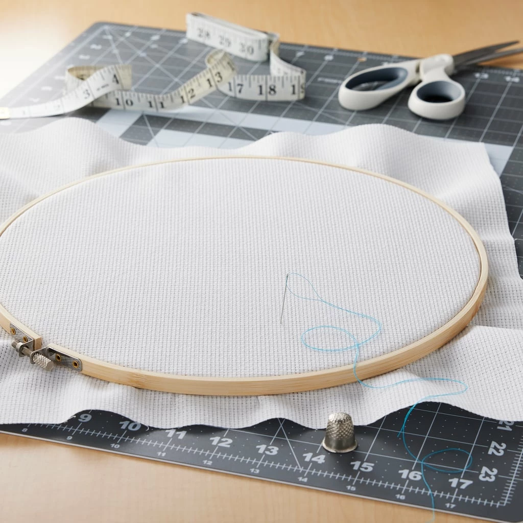 Budget π 11 Count Aida Cloth Cross Stitch Fabric by Loops & Threads™, 29.5" x 36" β¨ 4 Budget π 11 Count Aida Cloth Cross Stitch Fabric by Loops & Threads™, 29.5" x 36" β¨ - Image 2