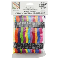 Budget 🌟 Rainbow Craft Cord by Loops & Threads™, 36ct. 🛒 -Nifty Sew Sales Store 10377899 1