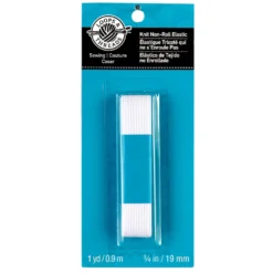Cheapest ✔️ 12 Pack: 3/4" White Knit Non-Roll Elastic by Loops & Threads™ 👏