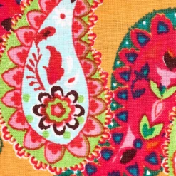 New 🛒 Orange Paisley Cotton Fashionable Fabric by Loops & Threads® ✔️ -Nifty Sew Sales Store 10411641 31