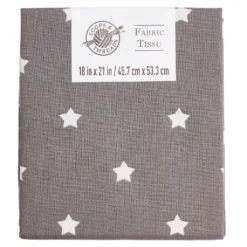 Discount 💯 Gray Printed Fabric by Loops & Threads® ✔️