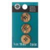 Best deal ⭐ Small 4-Hole Wood Buttons By Loops and Threads® by Loops & Threads 😍 -Nifty Sew Sales Store 10509288