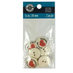 Cheap 🎉 12 Packs: 7 ct. (84 total) Handmade For You Buttons by Loops & Threads® 😀 -Nifty Sew Sales Store 10509304 1