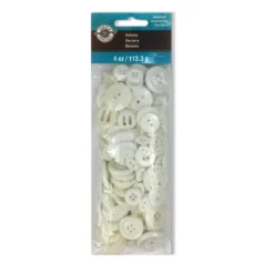Hot Sale ❤️ 12 Pack: White Buttons Value Pack by Loops & Threads® ⌛