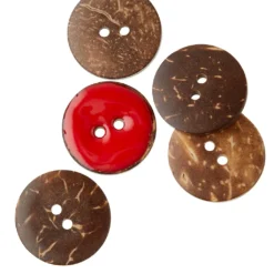 New 😀 Favorite Findings Red Coconut Buttons By Loops & Threads® 🧨 -Nifty Sew Sales Store 10509349 31