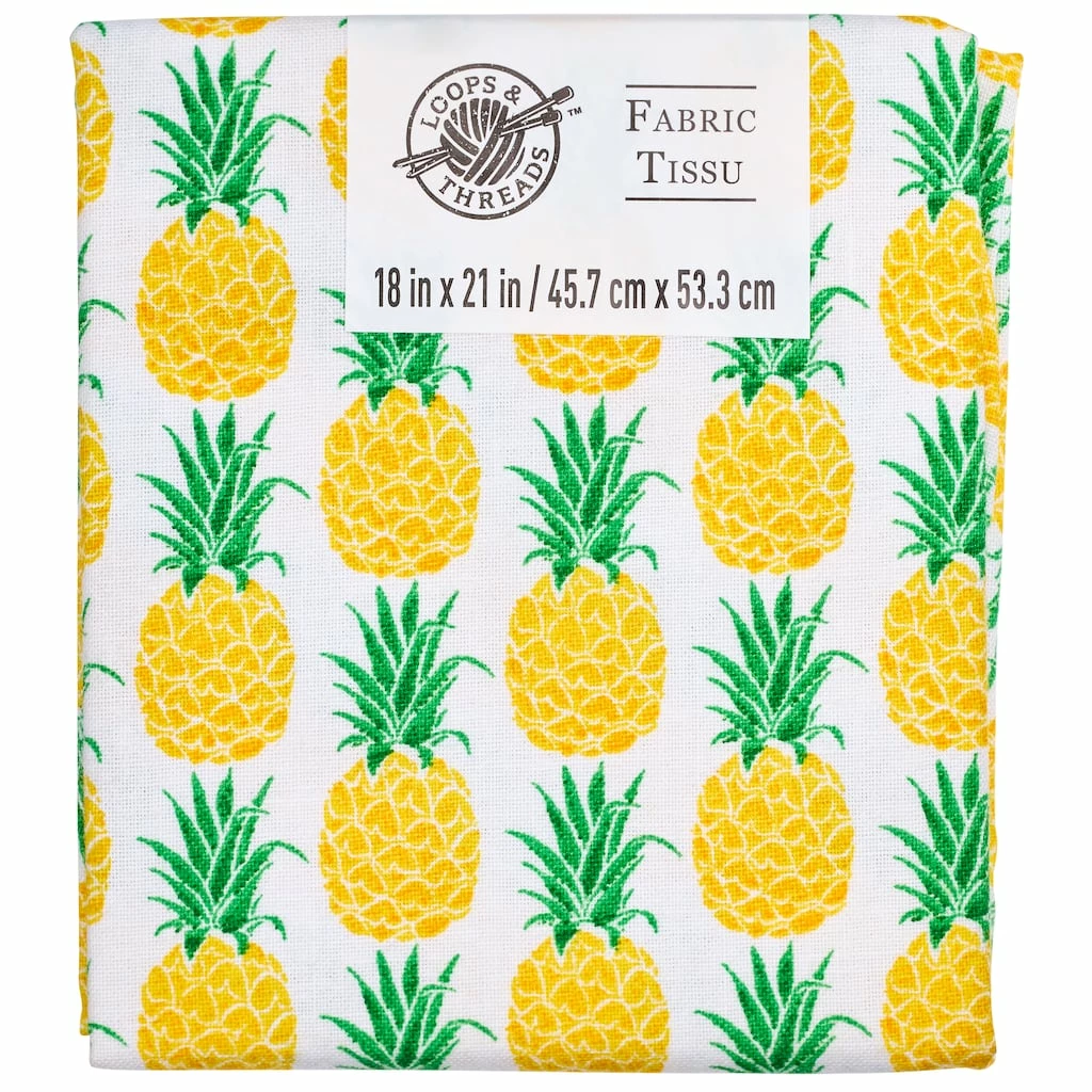 Top 10 ⭐ Pineapples Fabric By Loops & Threads® ✨ 3 Top 10 ⭐ Pineapples Fabric By Loops & Threads® ✨