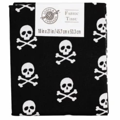 Outlet 💯 Black Skull Fabric By Loops & Threads® ❤️