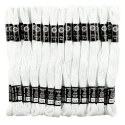 New ⌛ White Embroidery Floss Pack by Loops & Threads®, 36ct. ⌛ -Nifty Sew Sales Store 10593169 2