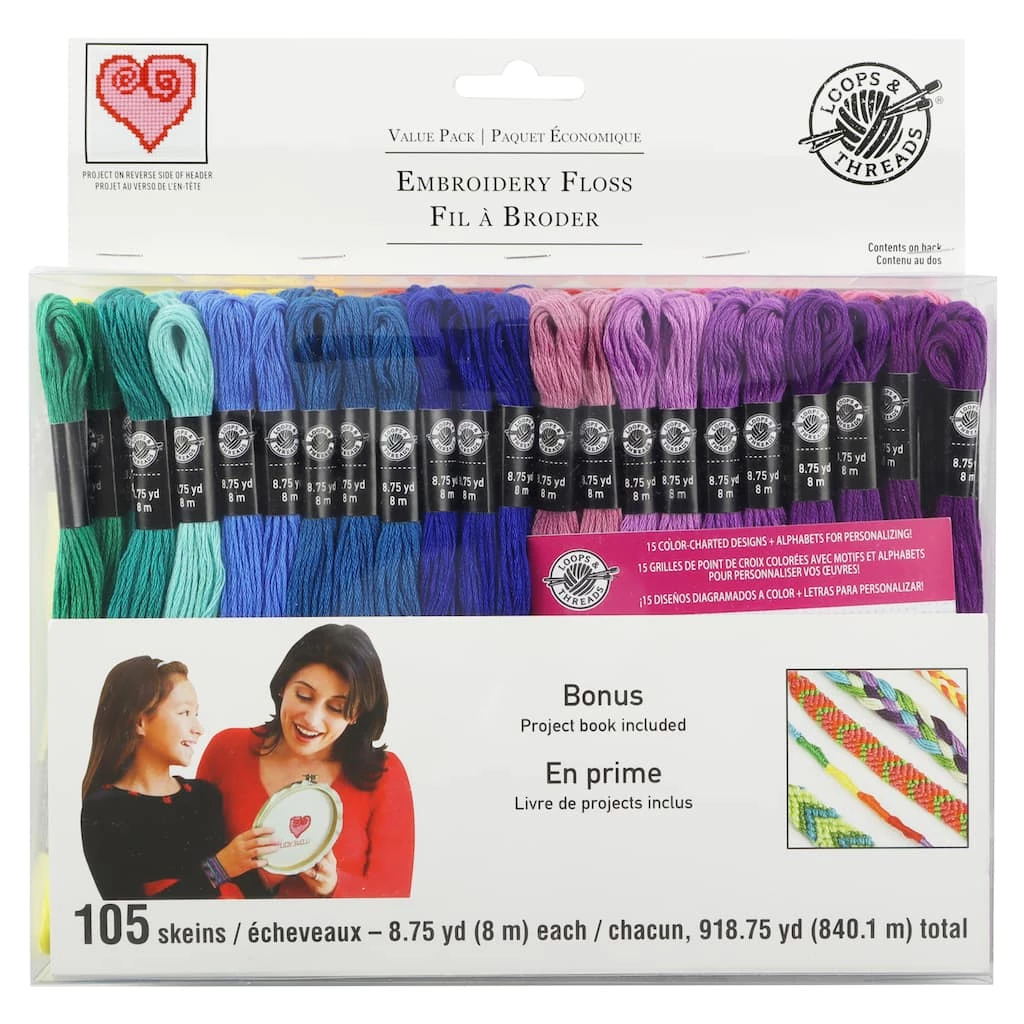 Cheapest π Embroidery Floss Value Pack by Loops & Threads®, 105ct. π₯ 3 Cheapest π Embroidery Floss Value Pack by Loops & Threads®, 105ct. π₯