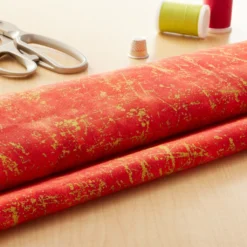 Discount ⭐ Red & Yellow Cotton Fabric by Loops & Threads™ ⌛ -Nifty Sew Sales Store 10631292 20