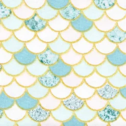 New 💯 Blue & White Scales Cotton Fabric by Loops & Threads™ ✔️ -Nifty Sew Sales Store 10631299 3