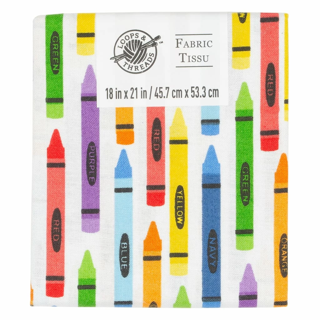 Cheap π Multicolor Crayon Cotton Fabric by Loops & Threads™ π 3 Cheap π Multicolor Crayon Cotton Fabric by Loops & Threads™ π