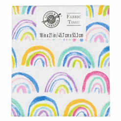 Budget 🌟 Multicolor Rainbow Cotton Fabric by Loops & Threads™ 🌟