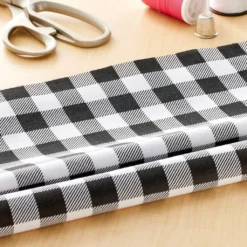 Best deal 🤩 Black Check Cotton Fabric by Loops & Threads™ ⌛ -Nifty Sew Sales Store 10631306 20