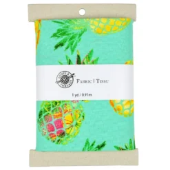 Promo 🔔 Turquoise Pineapple Cotton Fabric Bundle by Loops & Threads™ 💯