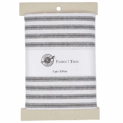 New 🎉 Black & White Striped Cotton Fabric Bundle by Loops & Threads™ 👍
