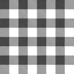Best Sale 😍 Black & White Buffalo Check Cotton Fabric by Loops & Threads™ ⭐ -Nifty Sew Sales Store 10631342 3