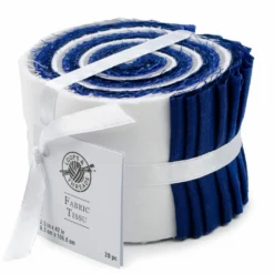 New 👍 Blue & White Cotton Fabric Strips by Loops & Threads™ ⭐