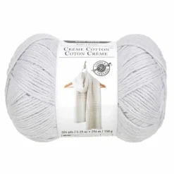 New ⌛ 15 Pack: Crème Cotton™ Yarn by Loops & Threads® ✨ -Nifty Sew Sales Store 10663315 1 1