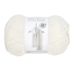 New ⌛ 15 Pack: Crème Cotton™ Yarn by Loops & Threads® ✨ -Nifty Sew Sales Store 10663326 1