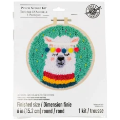 Deals 🥰 Llama Punch Needle Kit by Loops & Threads® 🛒 -Nifty Sew Sales Store 10663957 1