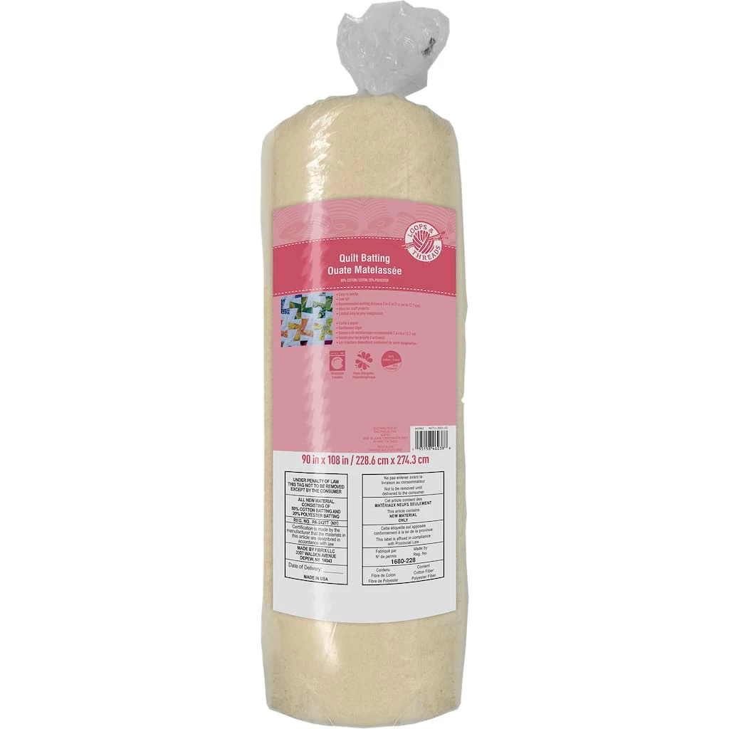Buy π 6 Pack: 80/20 Quilt Batting by Loops & Threads™, 90" x 108" β€οΈ 3 Buy π 6 Pack: 80/20 Quilt Batting by Loops & Threads™, 90" x 108" β€οΈ