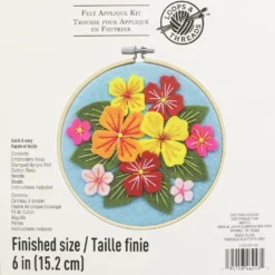Cheap ⌛ Pastel Flowers Felt Applique Kit by Loops & Threads® 🤩 -Nifty Sew Sales Store 10663963 1