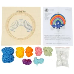 Deals 😀 Rainbow & Pom-Pom Punch Needle Kit by Loops & Threads® ✨ -Nifty Sew Sales Store 10663966 3