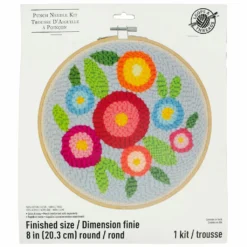 Deals 👍 Flowers Punch Needle Kit by Loops & Threads® ⌛ -Nifty Sew Sales Store 10663970 1