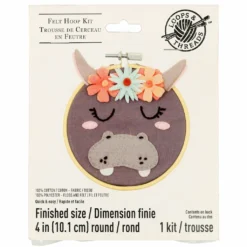 Best Sale 🌟 Hippo Felt Hoop Kit by Loops & Threads™ 🎉