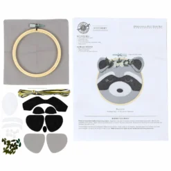 Best reviews of 🔥 Raccoon Felt Hoop Kit by Loops & Threads™ ⭐ -Nifty Sew Sales Store 10663976 3