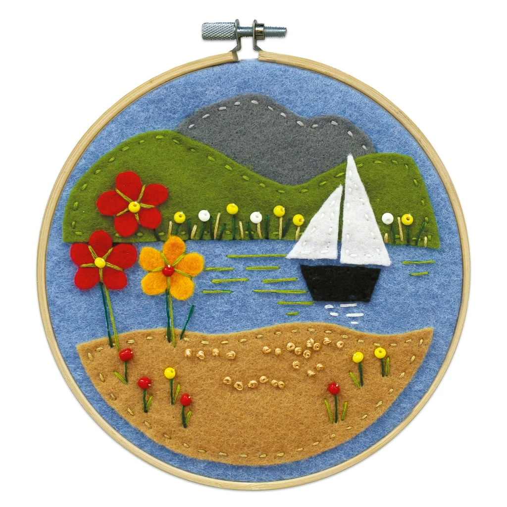 Outlet 🔥 Sailboat Felt Applique Kit by Loops & Threads® ✔️ 3 Outlet 🔥 Sailboat Felt Applique Kit by Loops & Threads® ✔️