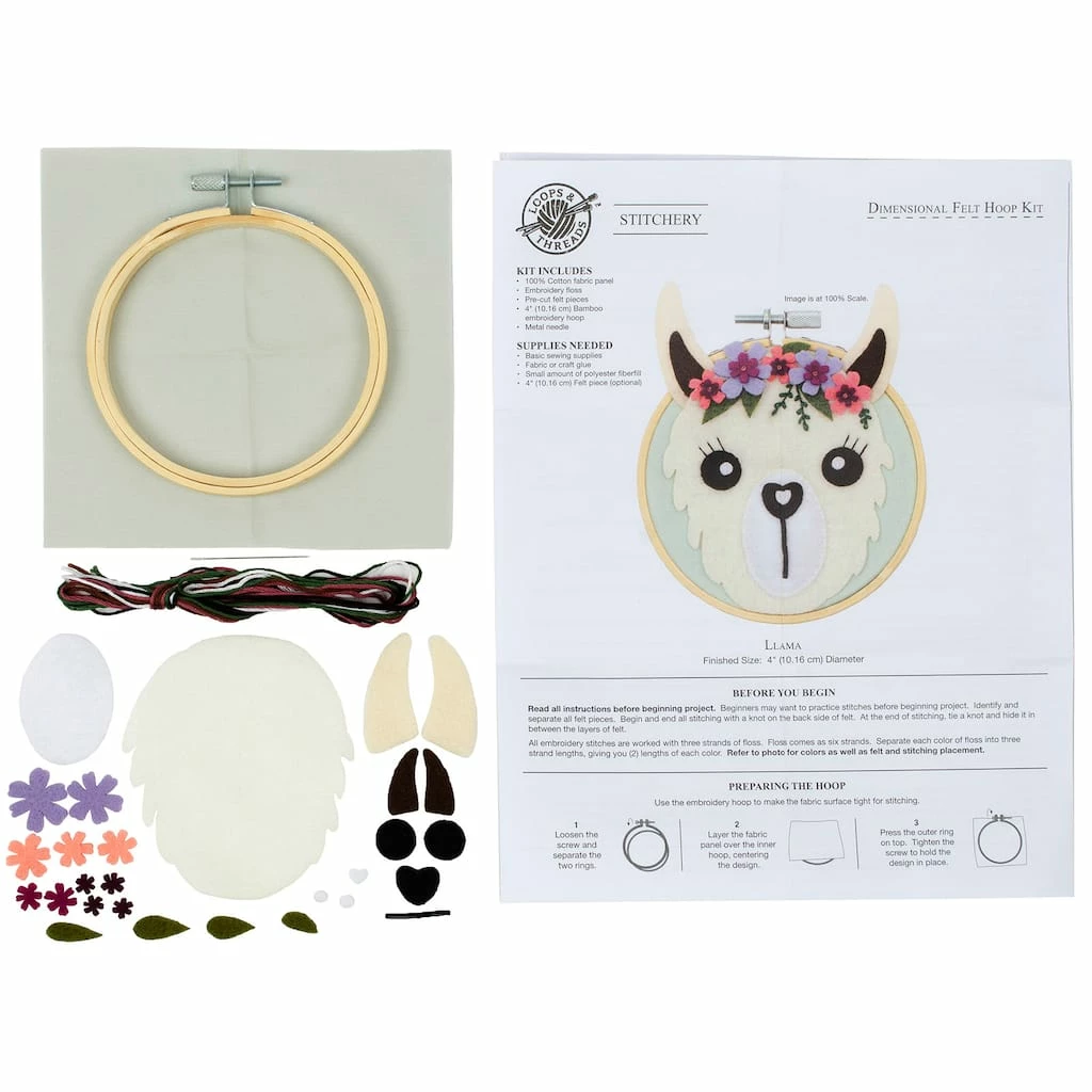 Top 10 π Llama Felt Hoop Kit by Loops & Threads™ βοΈ 6 Top 10 π Llama Felt Hoop Kit by Loops & Threads™ βοΈ - Image 4
