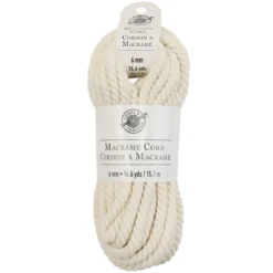 Brand new ⭐ 12 Pack: Macramé Cotton Cord by Loops & Threads®, 50ft. 🔔 -Nifty Sew Sales Store 10665952 1 1