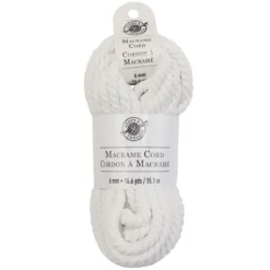 Brand new ⭐ 12 Pack: Macramé Cotton Cord by Loops & Threads®, 50ft. 🔔 -Nifty Sew Sales Store 10665953 1 2