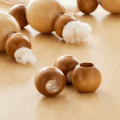 Deals ⭐ Maple Round Wood Beads by Loops & Threads®, 20mm 🎁 -Nifty Sew Sales Store 10666682 20