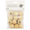 Best Sale 🛒 Natural Wood Round Beads by Loops & Threads®, 25mm ✨ -Nifty Sew Sales Store 10666683 1