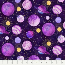 Discount 🌟 Purple Space Cotton Fabric Bundle by Loops & Threads™ ✨ -Nifty Sew Sales Store 10691450 4